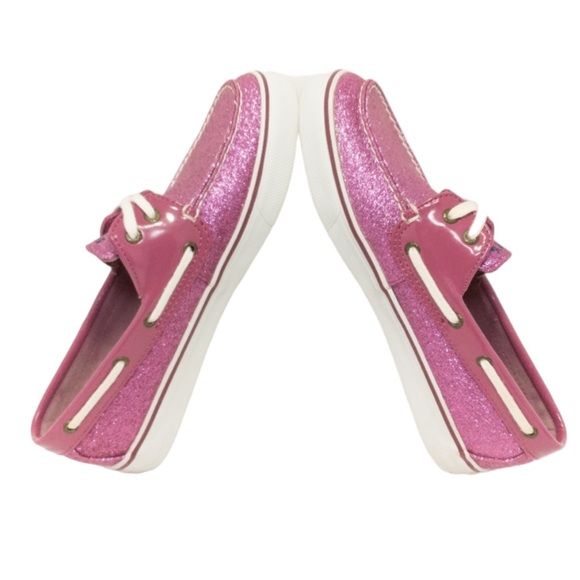 Sperry Top-Siders Pink Glitter Boat Shoes Women’s Size 8.5 - Picture 5 of 8